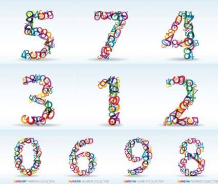 Numbers of digital vector