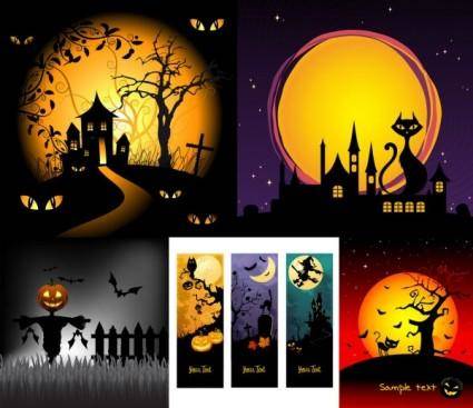 Halloween horror cartoon illustrators