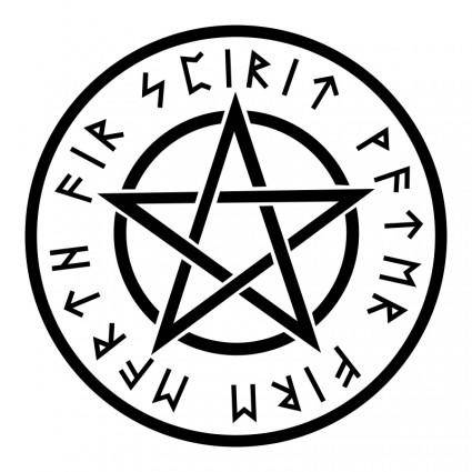 Wiccan White Pentagram