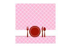 Brunch invitation with pattern background