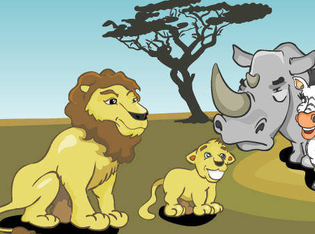 African animals free vector