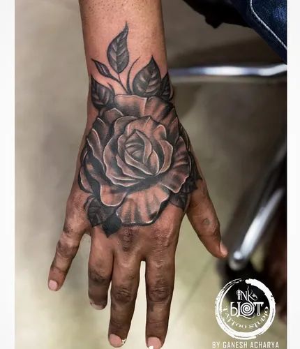 33 Ultimate Blue Rose Tattoos To Try On Hands  Psycho Tats