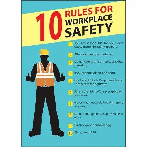 Paper Workplace Safety Poster at Rs 390/piece in Pune | ID: 21516348348