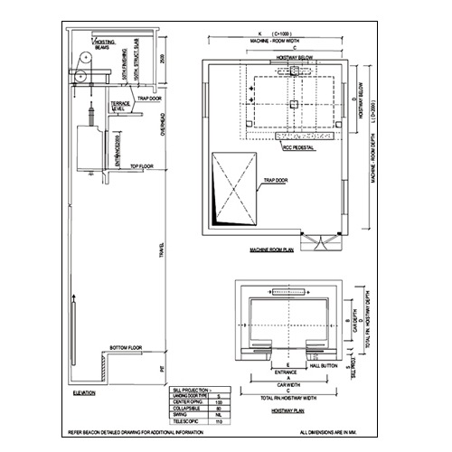 Beacon 680 KG Passenger Elevator at best price in New Delhi by Beacon ...