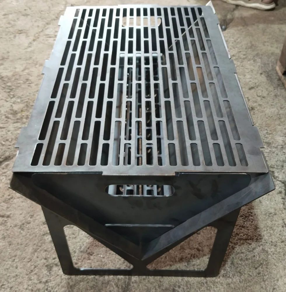 Stainless Steel Barbeque Charcoal Grill, For Hotel , Restaurant ...