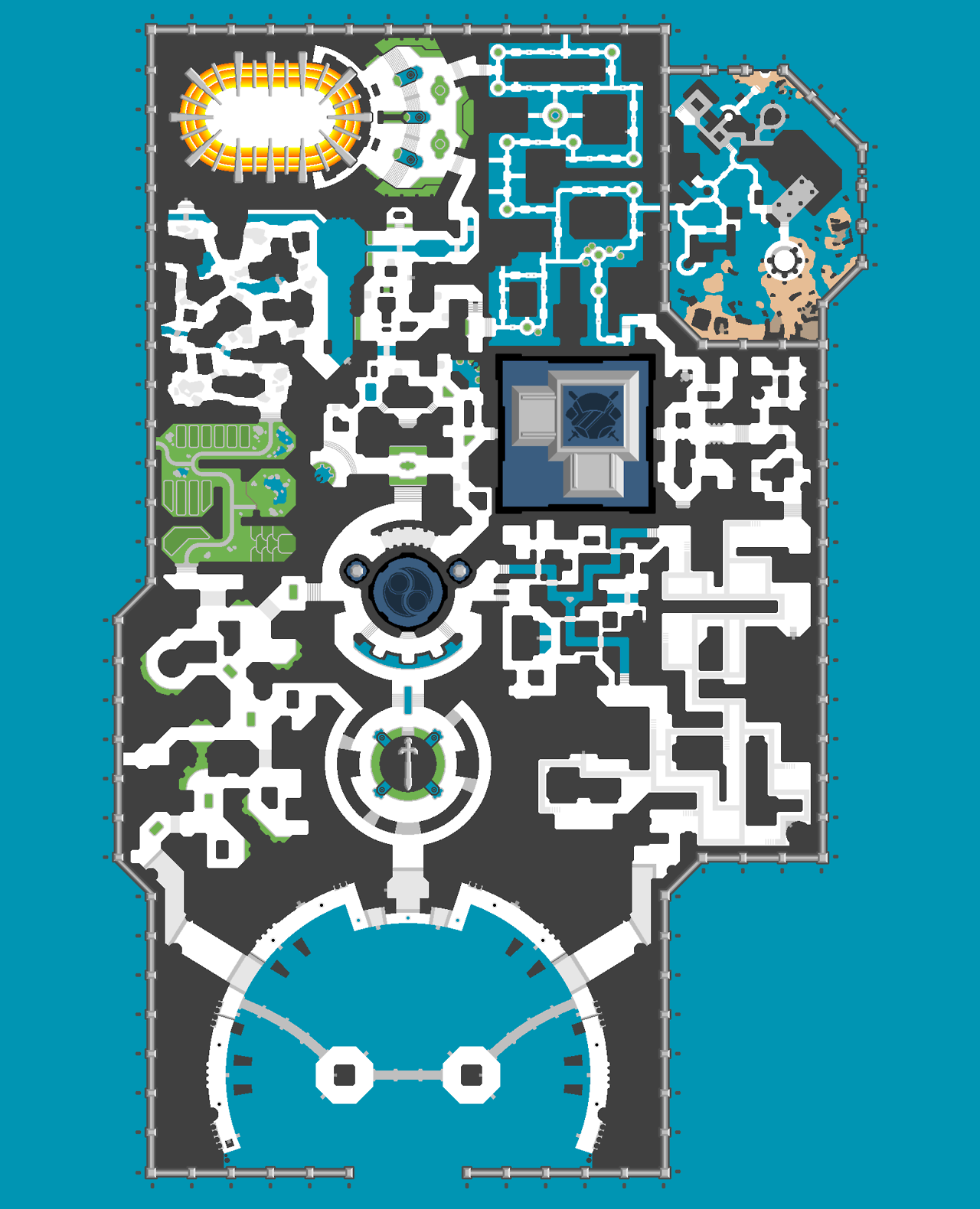 Post-War Haven City map, based on Jak 2, 3, and X
Something that I’ve been working on lately, partly because of boredom, partly because it’s easy and fun to make maps.
I’m taking a bit of a break from working on it for now but do intend to detail the...