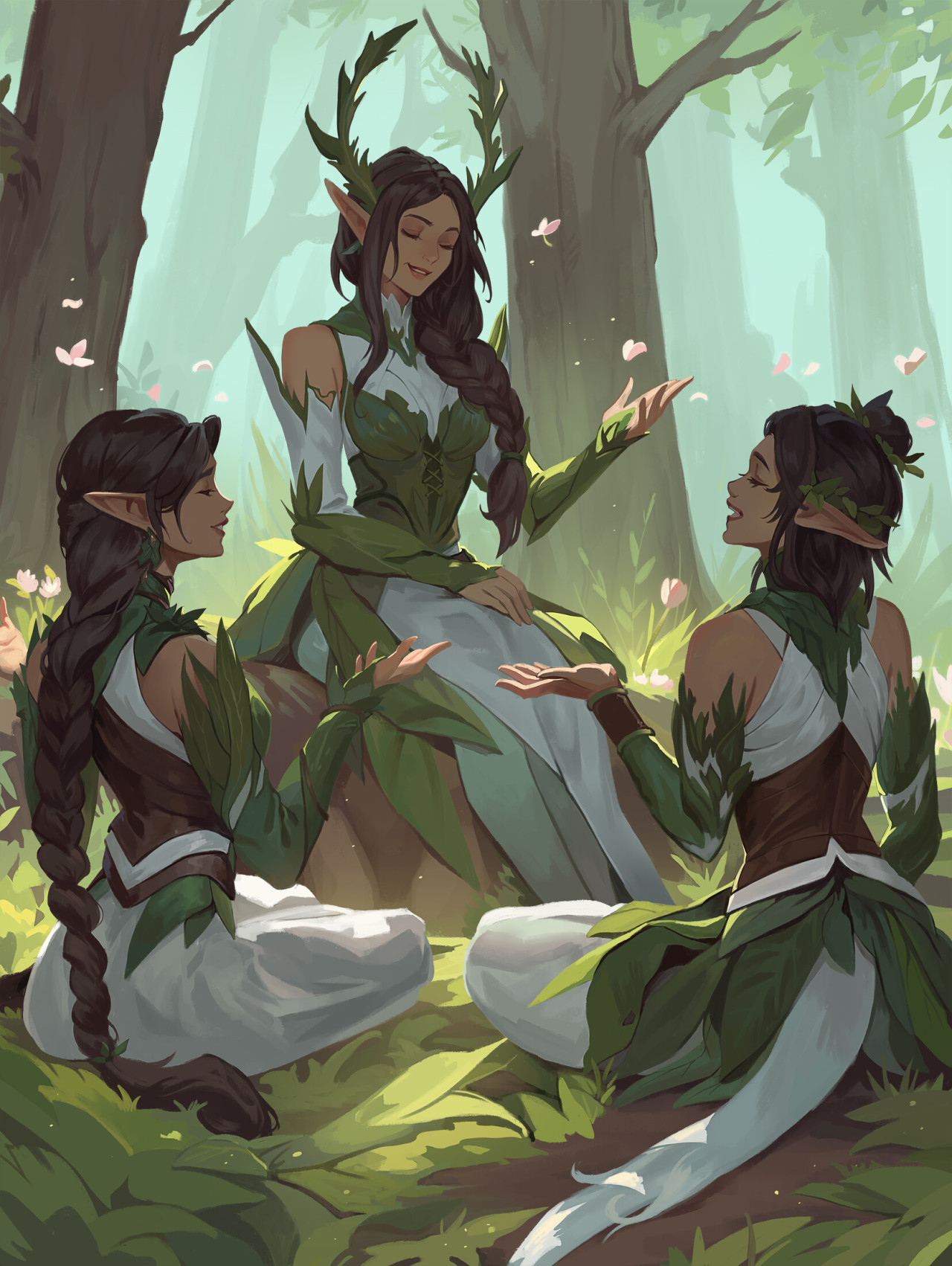 The song of the forest nymphs by Xenia Eremina