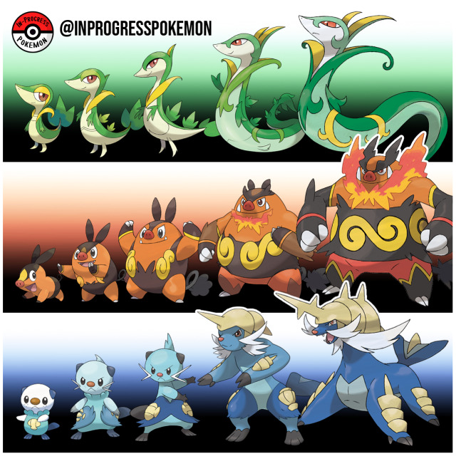 #gen 5 starters on Tumblr