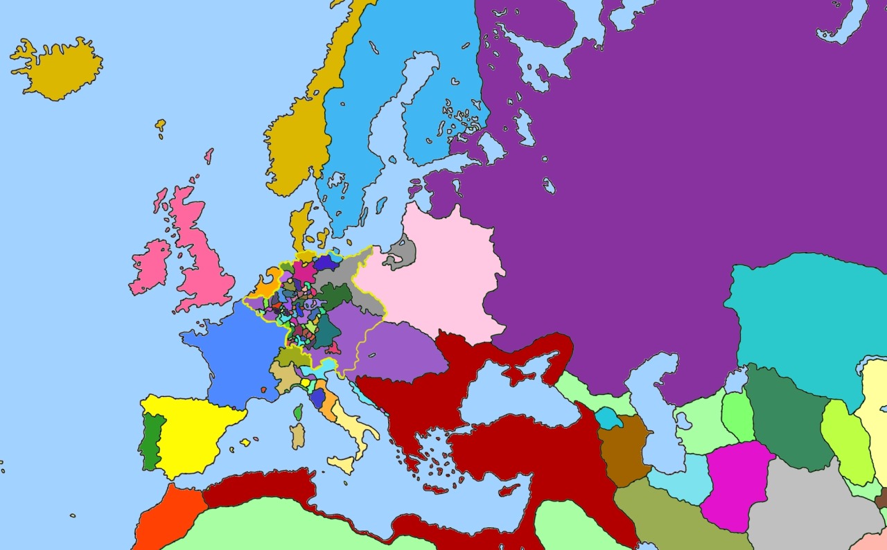 Map Of Europe 1750 - Almeta Mallissa