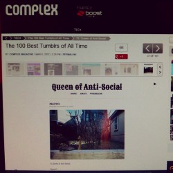 #fbf That time when Queen of Antisocial made it on Complex.com as 100 Best Tumblrs Of All Time. Still an honor. I started that site just to document my journeys thru analog. #35mm #analog It has grown so much! queenofantisocial.tumblr.com #sheenashe