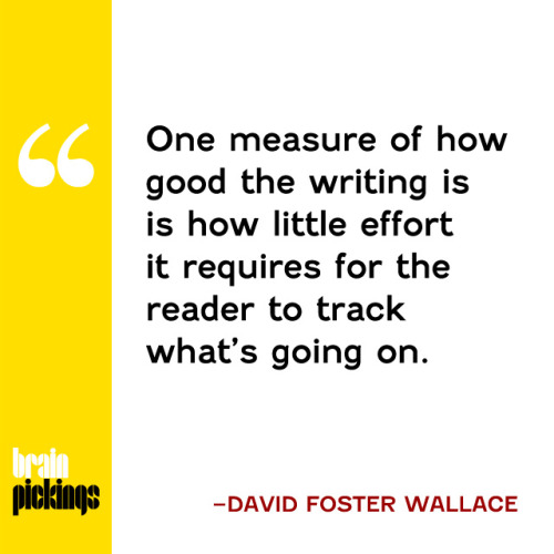 David Foster Wallace on how to write a great opener and the measure of good writing.