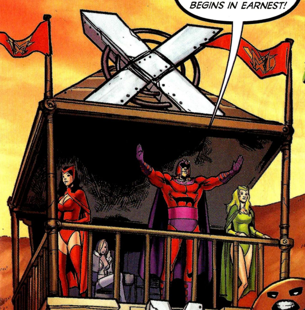 Magneto and his Daughters (Polaris and Scarlet Witch) Exiles Vol.2