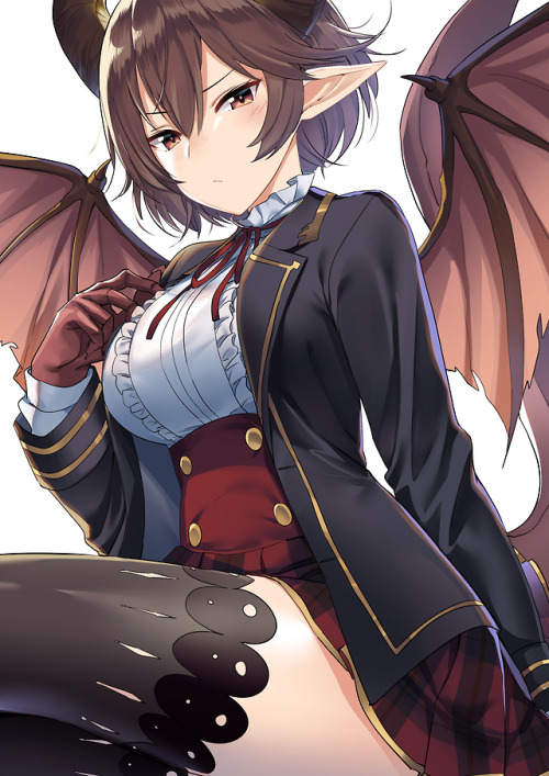 Demon girl Grea: Granblue Fantasy mobile game art [Artist: Jun project]