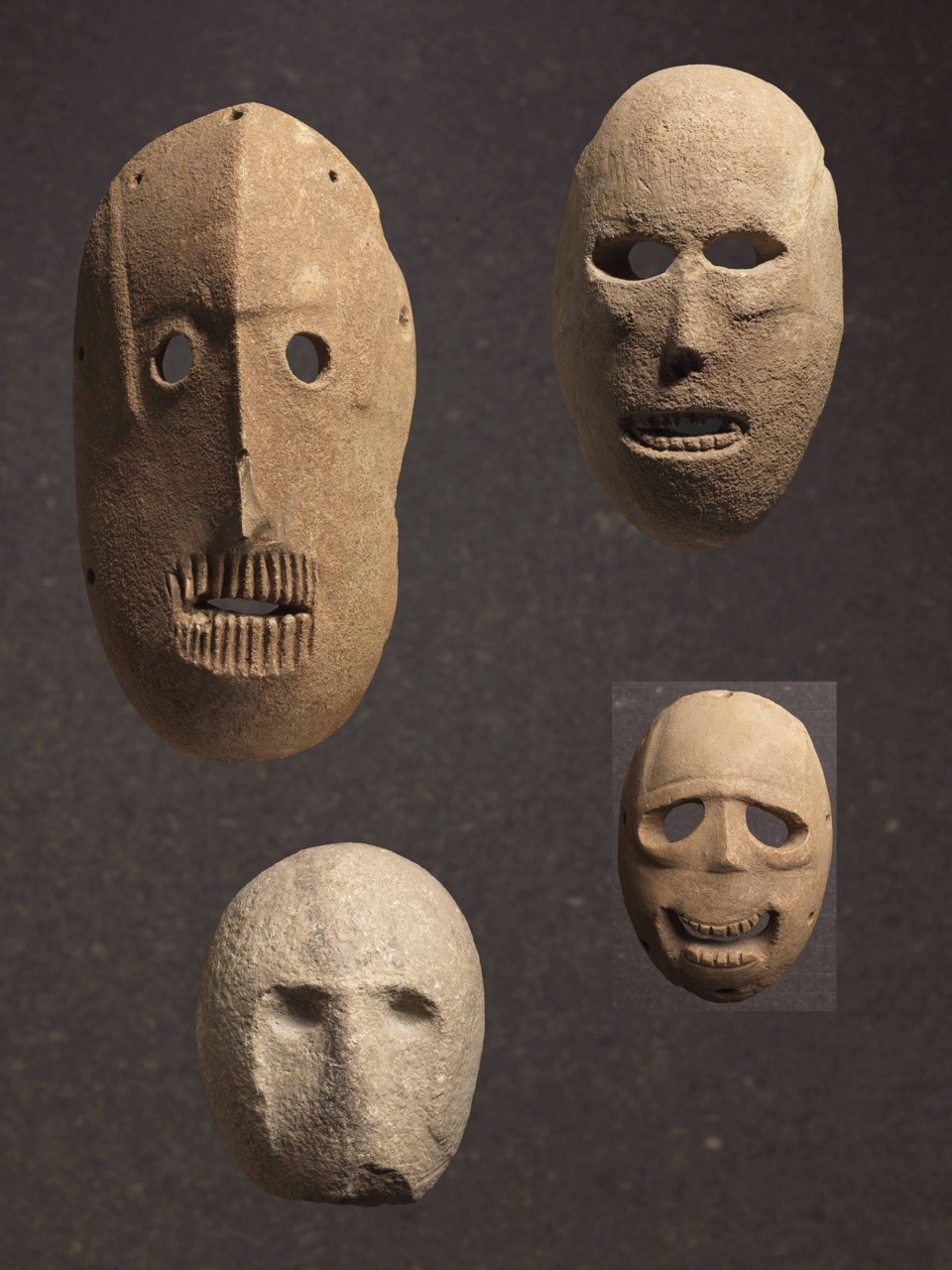 weirdlandtv:
“The oldest masks in the world: 9,000-year-old stone masks, originating from Israel.
”