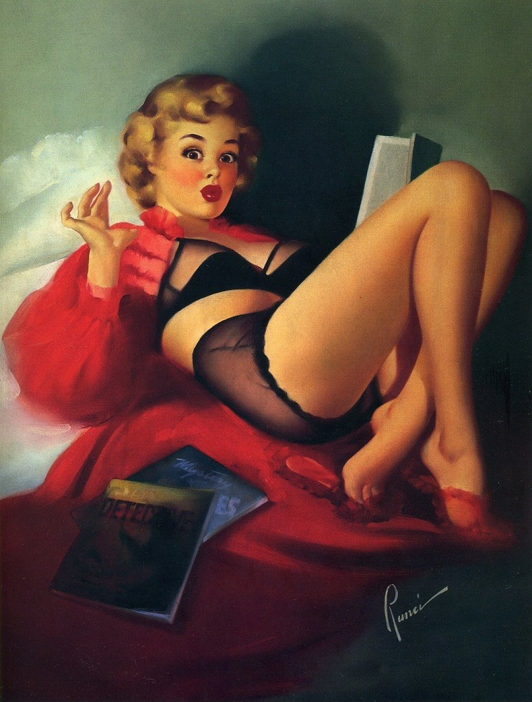 smooshywrites:
“ Edward Runci - “Surprising Mystery” 1945
”