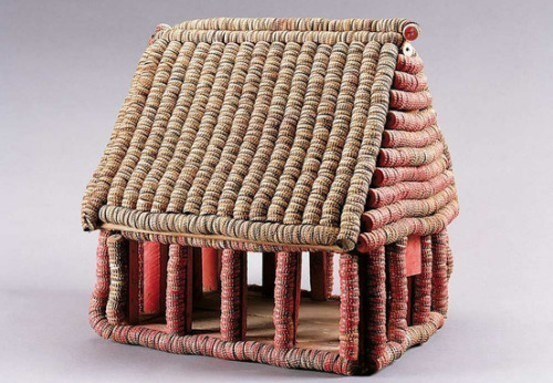 Bottle cap house via the American Folk Art Museum