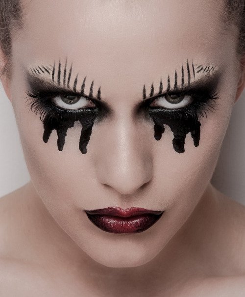 Black Tears - This is one of the three looks I created on the shoot with Martin Higgs & Kate Errington