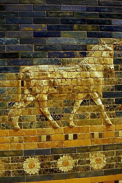 elizabethmillie:
“ detail of the Ishtar Gate, Babylon 575 B.C.
”