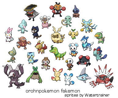 Fake Pokémon — Orohnpokemon’s Fakemon Fanart by ~WaterTrainer ...