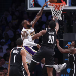 LeBron scores 40 points and 9 three-pointers for 116-104 Nets win 4