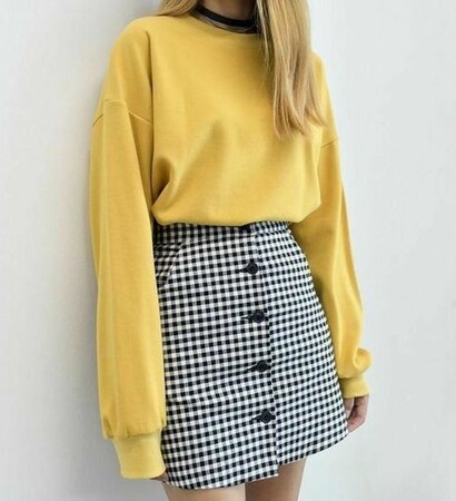 outfit, grunge and yellow