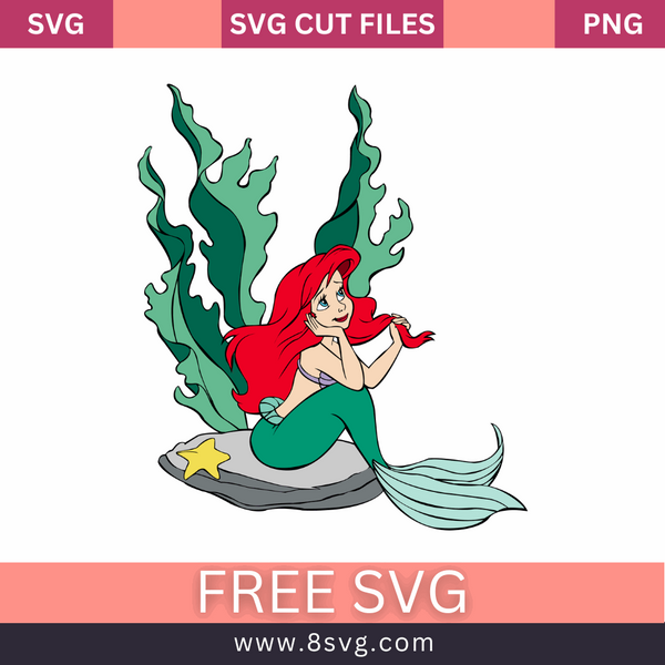 Ariel Little Mermaid Svg Free Cut File – RNOSA LTD | 8SVG