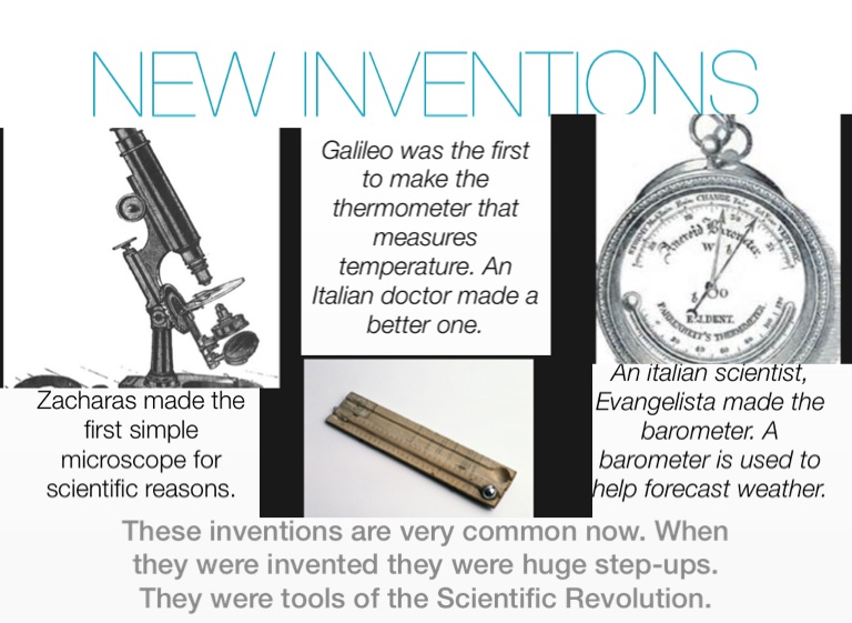 Scientific Revolution Inventions