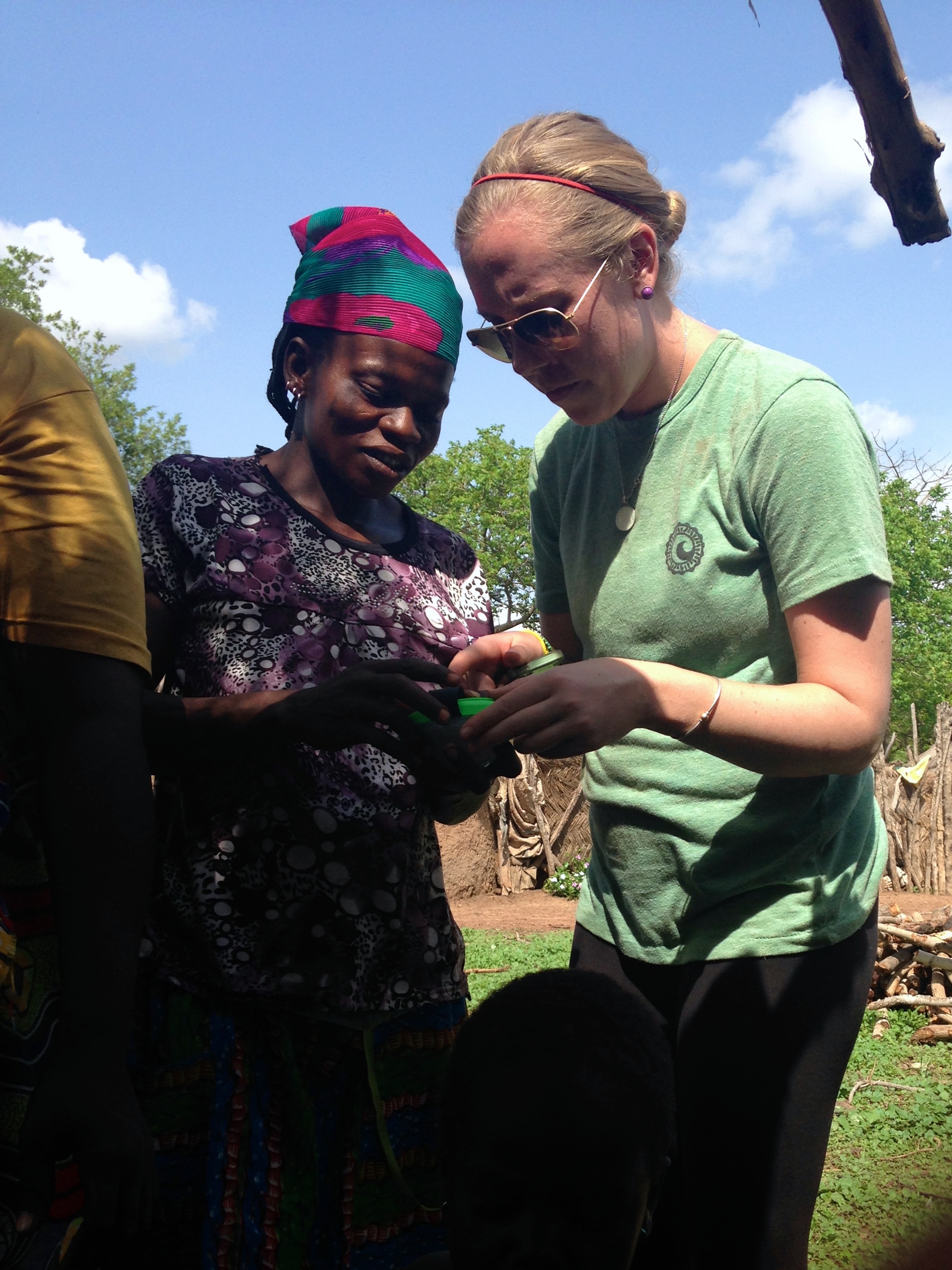 We spoke to each family to and showed them how to use the lanterns and explained how the solar business would work. 