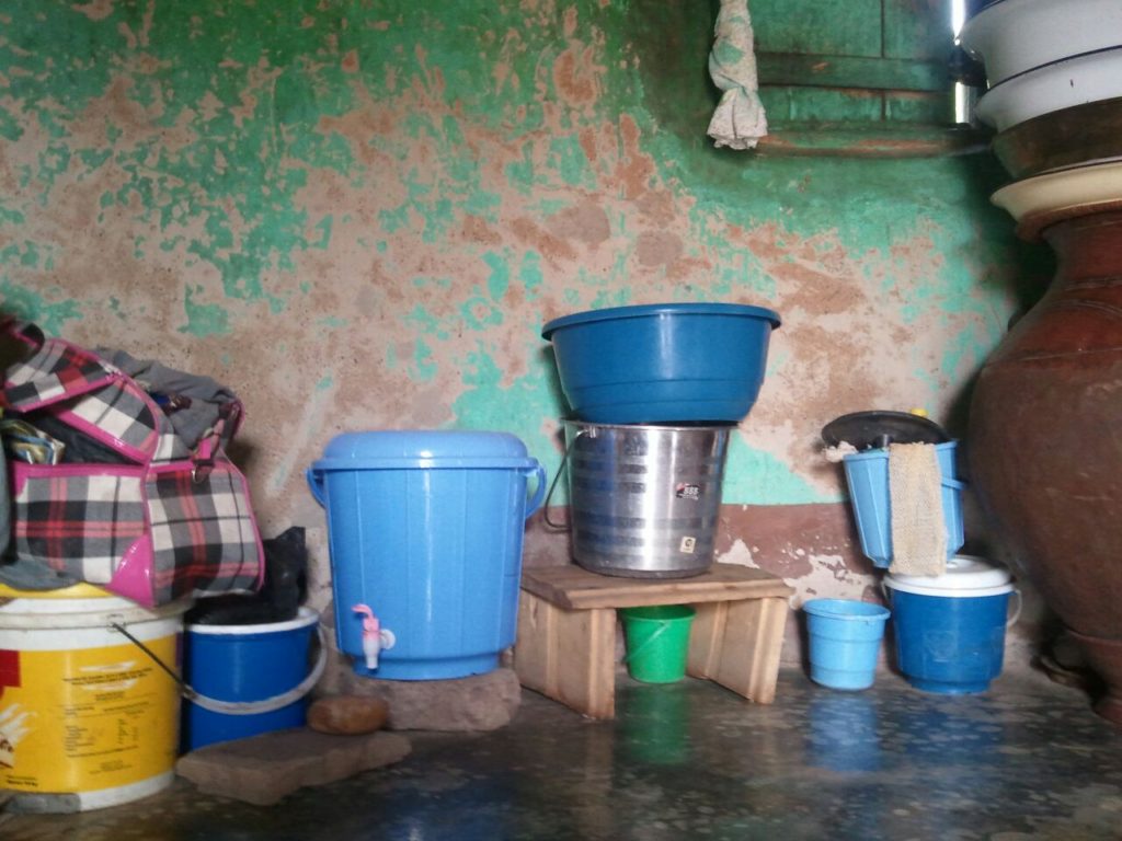 Household visit in Tindan I, as Wahab monitors there 