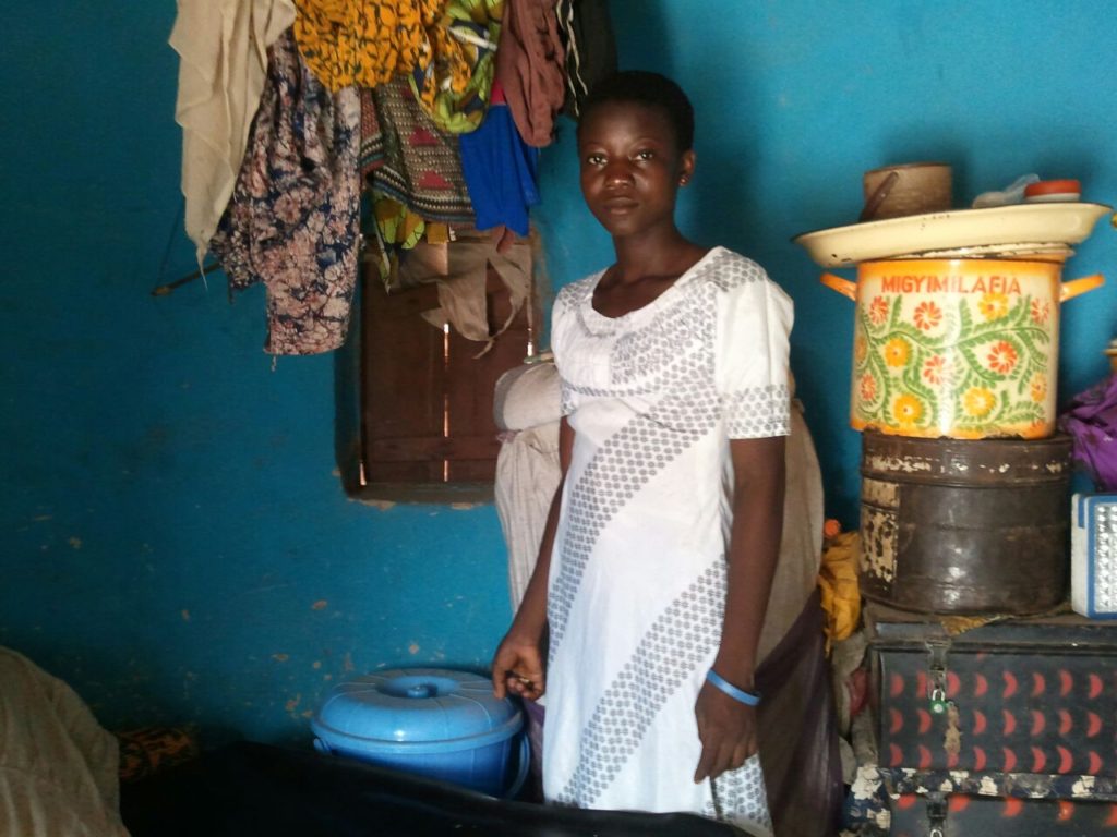 "Household monitoring, though this house was my favorite household on this day. I found out that they have six safe storage containers in the house" - Wahab monitors at Galikpegu