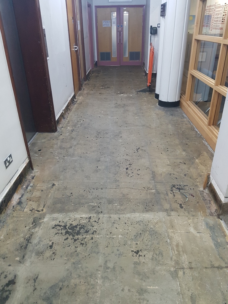 Terrazzo Floor Before Restoration Cardiff University