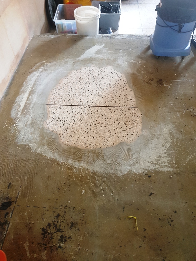 Terrazzo Floor Demonstration Clean Cardiff University