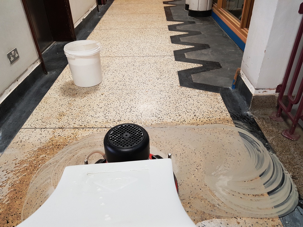 Terrazzo Floor During Restoration Cardiff University