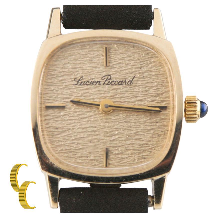 14k Yellow Gold Lucien Piccard Women's Hand-Winding Watch