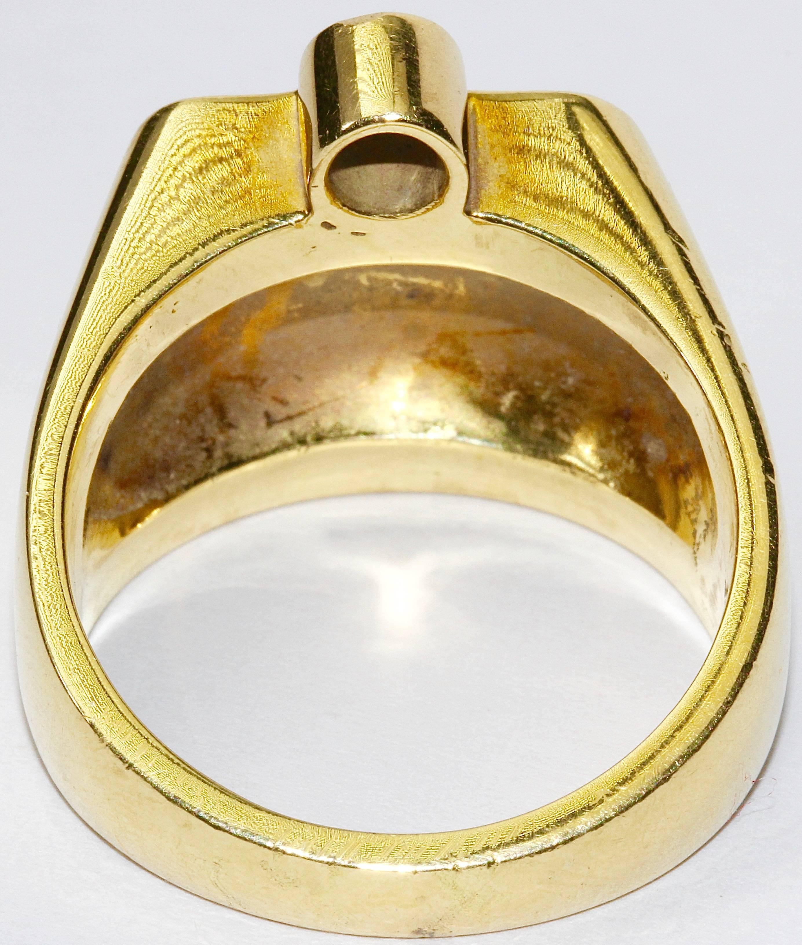 18k solid gold ring