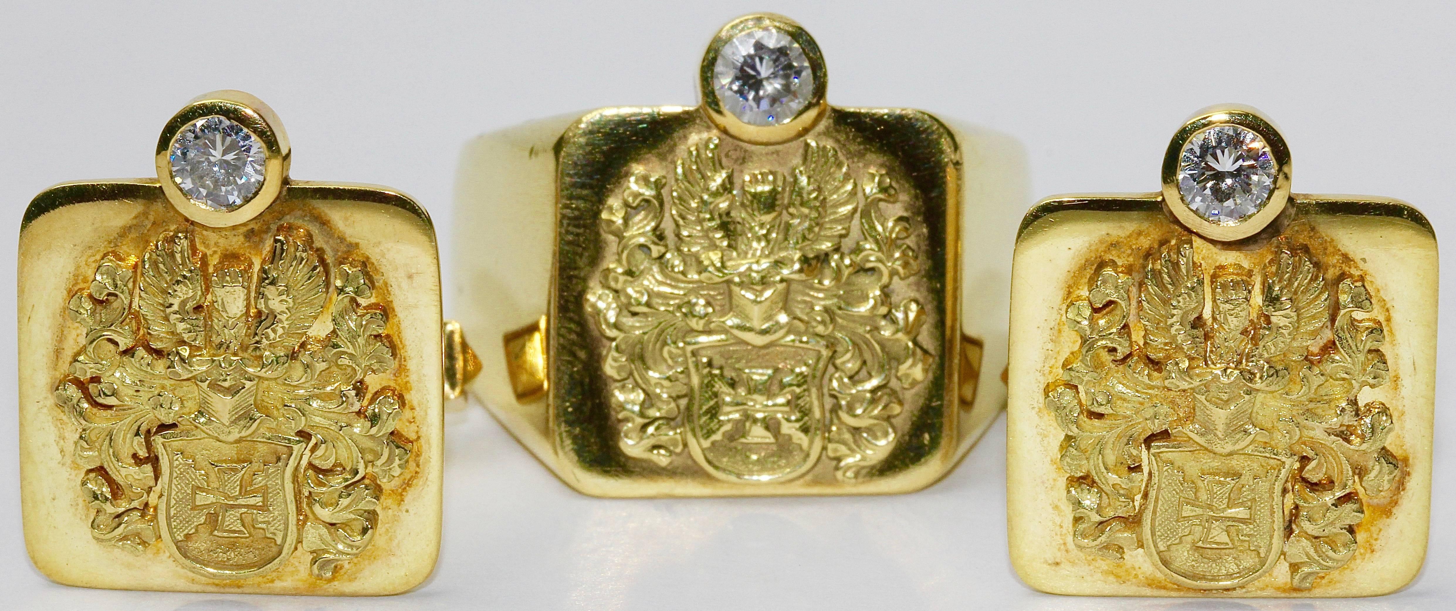 solid 18k gold ring