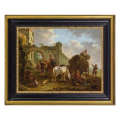  18th Century, Baroque Austran Painting by August Querfurt  