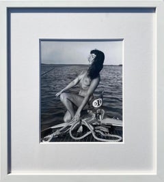  1954 Bunny Yeager Nude Betty Paige Photo on a Boat Belonging to Al Torres