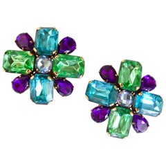 Erickson Beamon 1980s Rhinestone Brooch