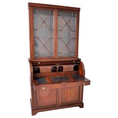 19th Century American Mahogany Cylinder Bookcase/Secretary/Desk, circa 1860