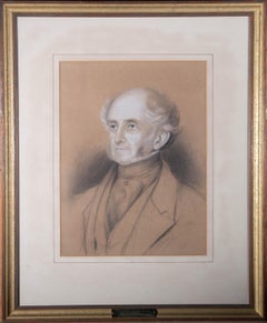 Mid 19th Century Charcoal Drawing - Sir Henry Roddam Calder (1790-1868)