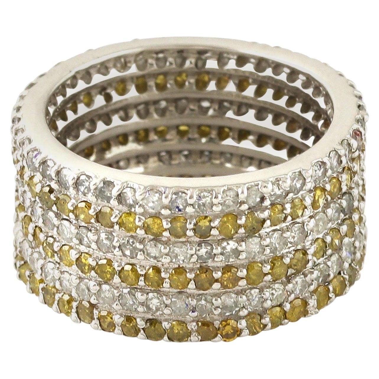 2.58 Carat Diamond 18 Karat Gold Eternity Ring