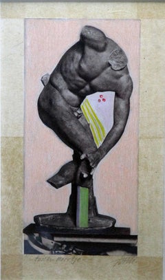 One of a kind Figurative Art - Wim Jonkman - Imbiss - Stone Pressured Litho