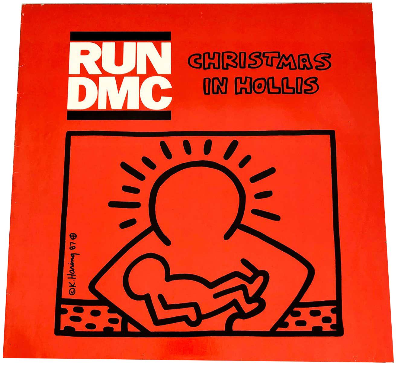 Keith Haring Record Art 1987 (Keith Haring Christmas Run Dmc) 