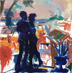 Couple Dancing at Sunset - Bay Area Figurative School 