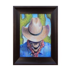 "Goodbye Cowboy" Contemporary Surrealist Figurative Painting