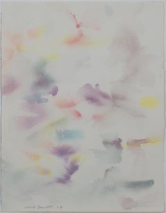 "Painted Sky, " Original Abstract Watercolor signed by David Barnett