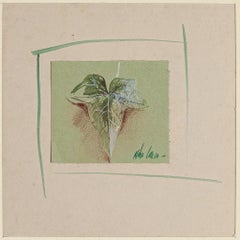 Leaf - Watercolor on Paper by Anne Walker - Late 20th Century