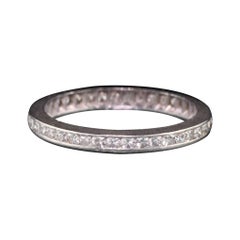 Antique Art Deco Platinum Diamond Eternity Band