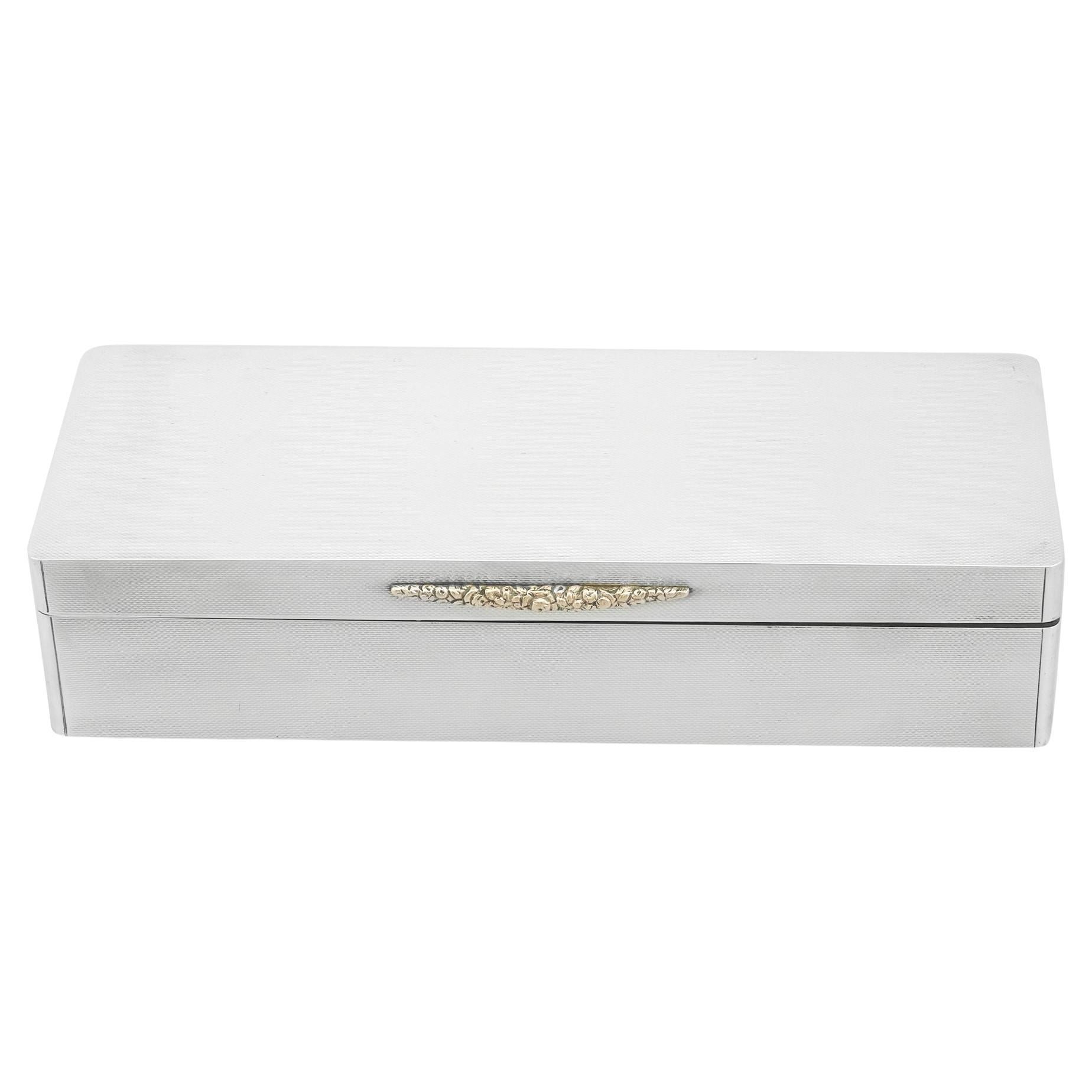 Sterling Silver Jewelry Box by S J Rose & Son